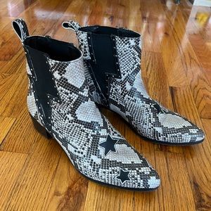 Nine West x Modern Vice snakeskin ankle boots